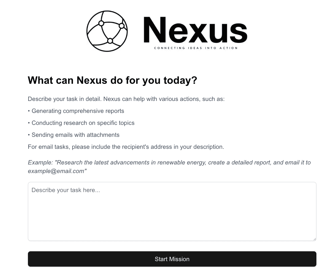 Nexus Platform Screenshot